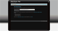 Desktop Screenshot of ipv6proxy.org